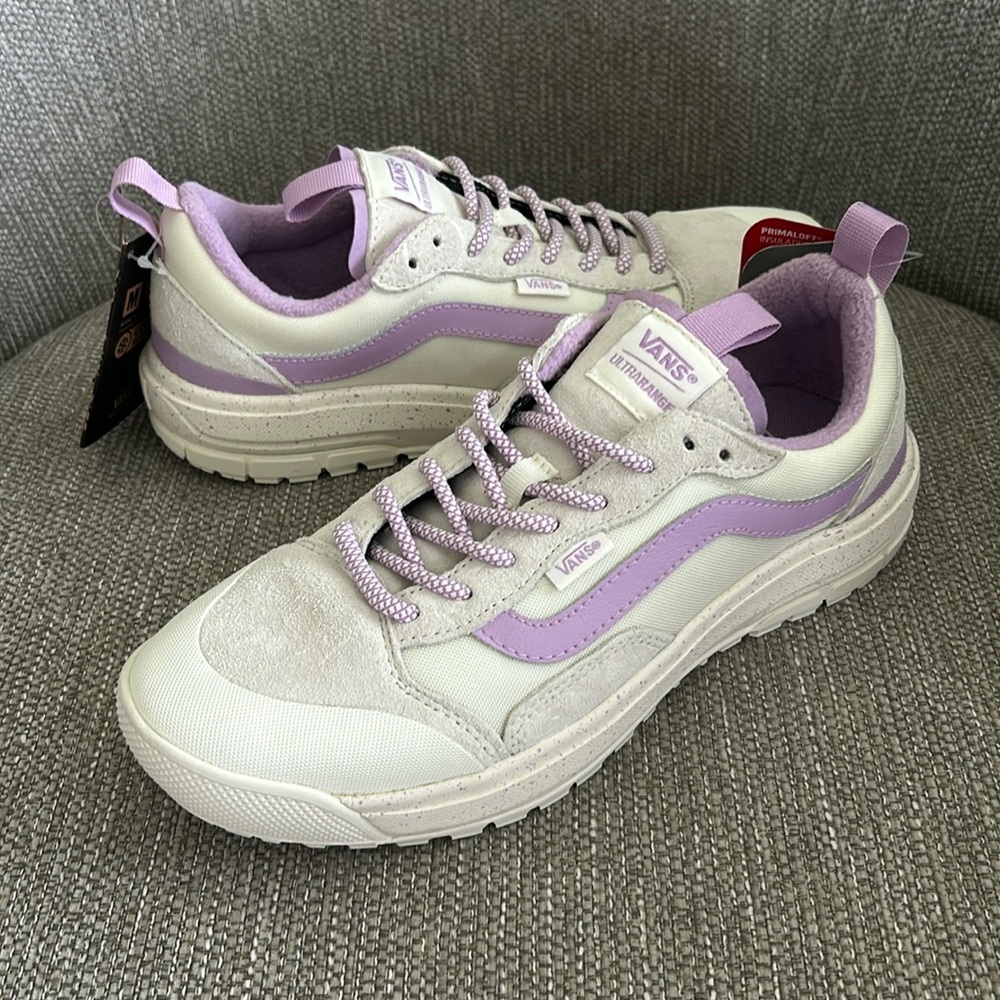 Vans Women's Sneakers in Lavender and White